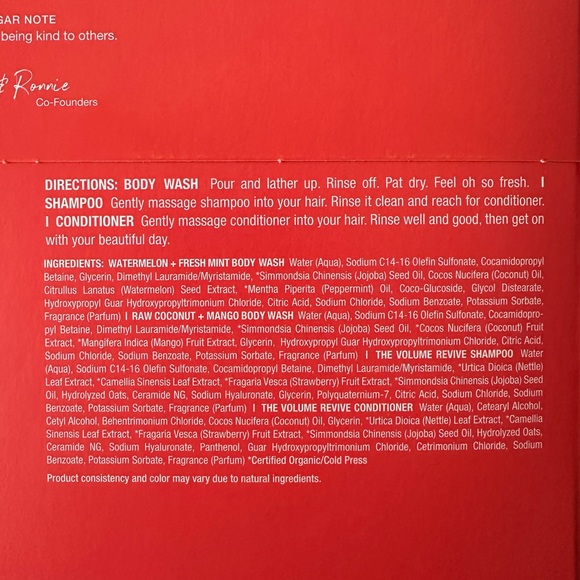 Raw Sugar 4pc. Gift Set - Picture 3 of 3